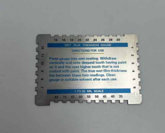 Wet Film Thickness Gauge TEST